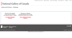 Desktop Screenshot of bibcat.gallery.ca