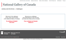 Tablet Screenshot of bibcat.gallery.ca